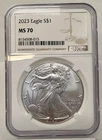 2023 AMERICAN SILVER EAGLE $1 NGC MS 70