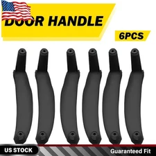 6X Car Interior Door Pull Handle Cover Black For BMW X5 X6 E70 E71 E72 2008-2014