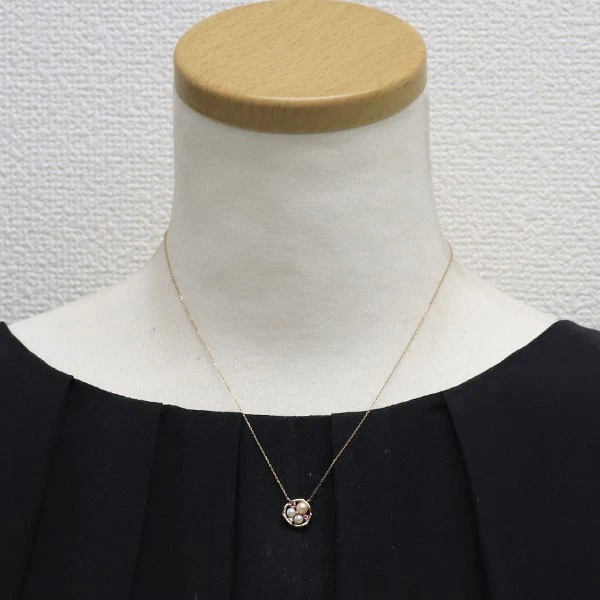 Collar Colgante Diamante Turmalina Rosa Perla Agua Dulce Ponte Vecchio K10PG Di Foto 3 de 3