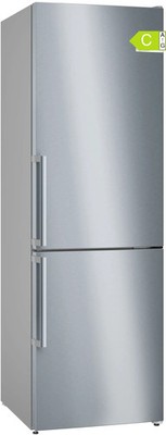 Bosch KGN36VICT Kühl-Gefrierkombination NoFrost 321L Edelstahl C 186cm