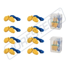 10 Pcs Soft Silicone Ear Plug Reusable Hearing Protection Earplug With Corded