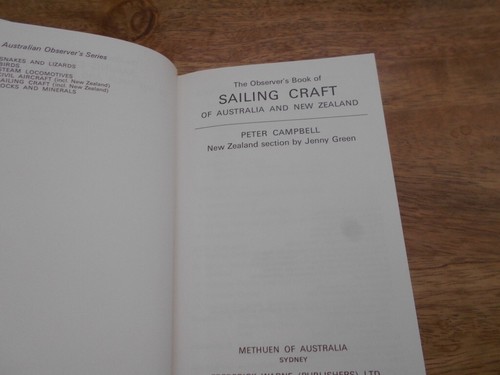 Observer's Book of Sailing Craft of Australia & NZ. A5 in the Series. P Campbell - Picture 4 of 4