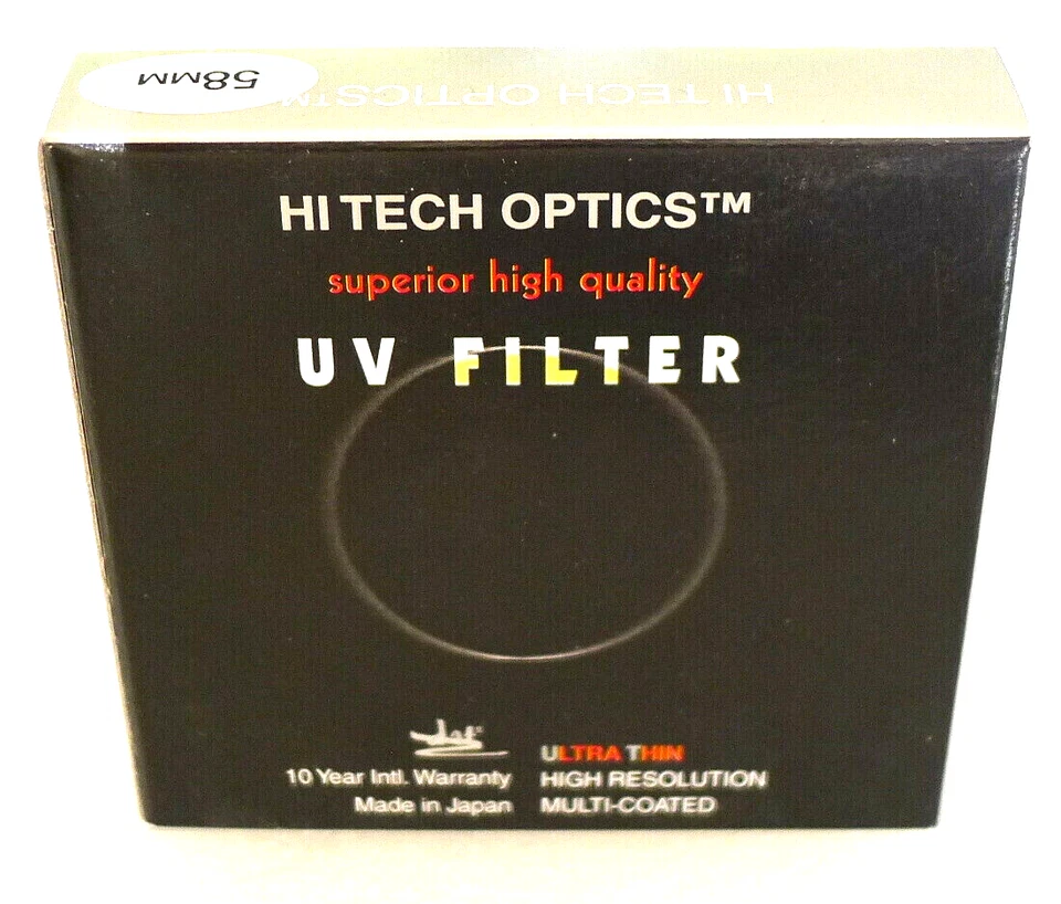 58mm Hi Tech Optics UV Filter - NEW - Image 4 of 4