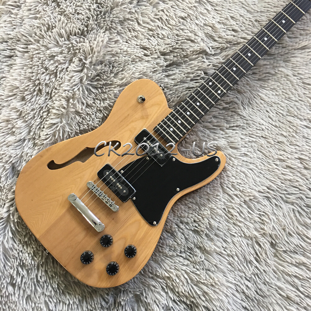 Custom Jim Adkins JA-90 TL Semi-Hollow Electric Guitar in Natural Ash