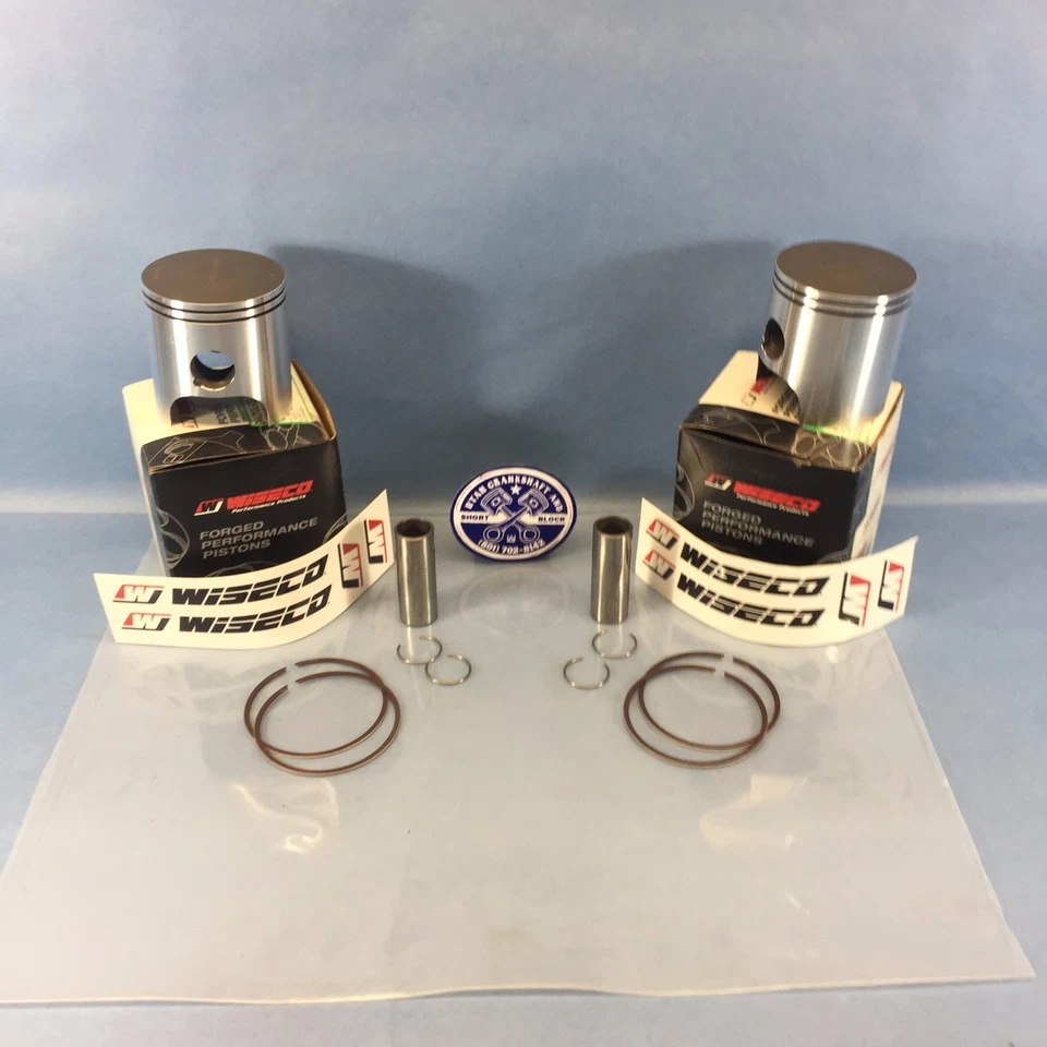 NUEVO JUEGO DE PISTONES POLARIS 440 REFRIGERADO POR LÍQUIDO DIÁMETRO STD WISECO 2001-2007 IQ XCR PRO X Foto 2 de 4