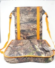 Talon Outdoor Blaze & Camo Foldable Hunting Stadium Bleacher Chair Cushion Seat