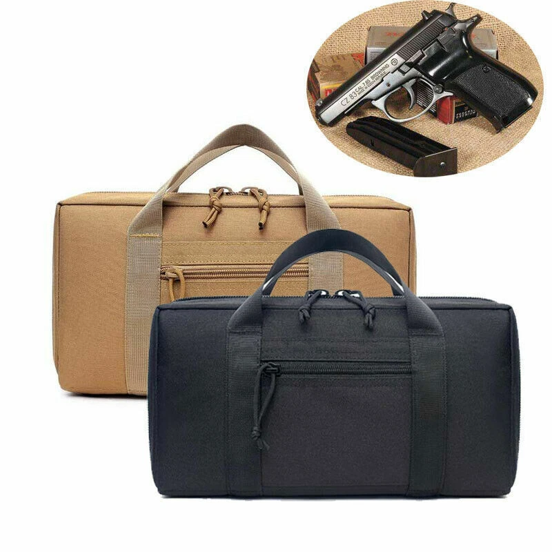 New Nylon Tactical Pistol Case Range Bag Handgun Bag Magazine Pouch Storage Case - Image 4 of 4