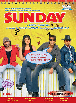 Sunday - What If One Day Went Missing From Your Life - Bollywood DVD