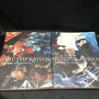 呪術廻戦 KEY ANIMATION Vol.1・Vol.2 Jujutsu Kaisen Key Animation Limited Art Book Vol 1 & 2 Set FROM