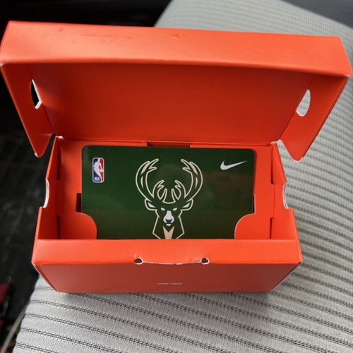 Mini scatola scarpe Nike usata per carte regalo SOLO SCATOLA VUOTA arancione - Foto 5 di 5