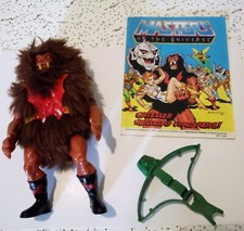 Vintage MOTU Grizzlor 100% Complete with MINI COMIC. 