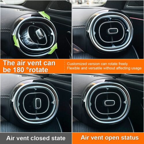 64 Colors Front Rear Air AC Vent LED Ambient Light 7PCS For Mercedes Benz C W206 - Foto 8 di 15