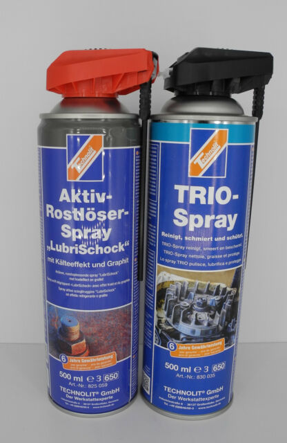 Technolit TRIO-Spray oder Rostlöser "Lubrischock" - 500ml. je 14 90 € (29 80/L.)