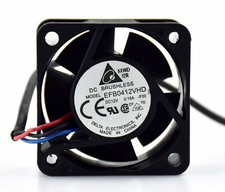 Cooling Fan EFB0412VHD for Delta 3pin 40 40 20mm 12V 0.18A Brushless Fan