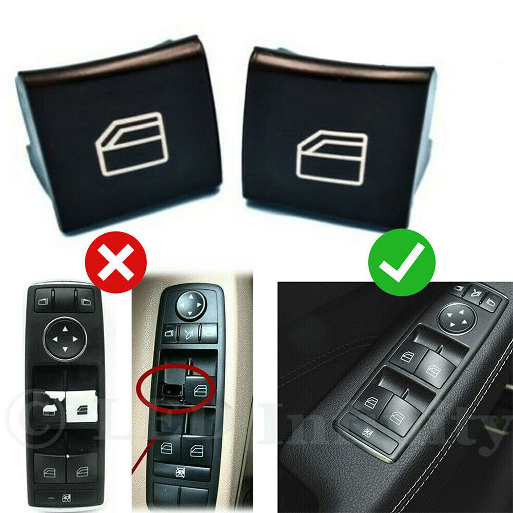 1 Pair For Mercedes ML GL R DRIVER Window Switch Repair Button Cap - Foto 11