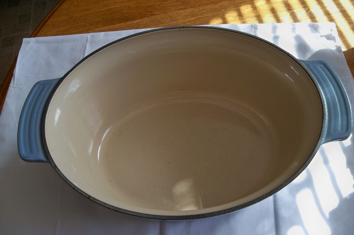 Vintage Le Creuset Futura Dutch Oven Oval Blue Le Creuset Vintage Le Creuset Futura Dutch Oven Oval Blue Le Creuset