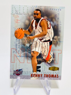 KENNY THOMAS 1999-00 Flair Showcase NEXT Rookie RC INSERT Rockets 