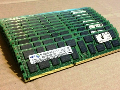 Lot of 12 Samsung (12 x 8GB) 96GB total Memory RAM PC3L-10600R M393B1K70CH0-CH9 - 第 2/3 張圖片