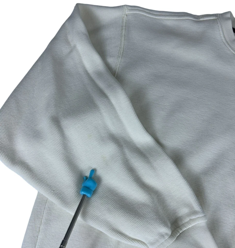 Cutter & Buck Washington Yacht Sweatshirt Top Men's M Cream Crewneck Embroidered - Image 3 of 4