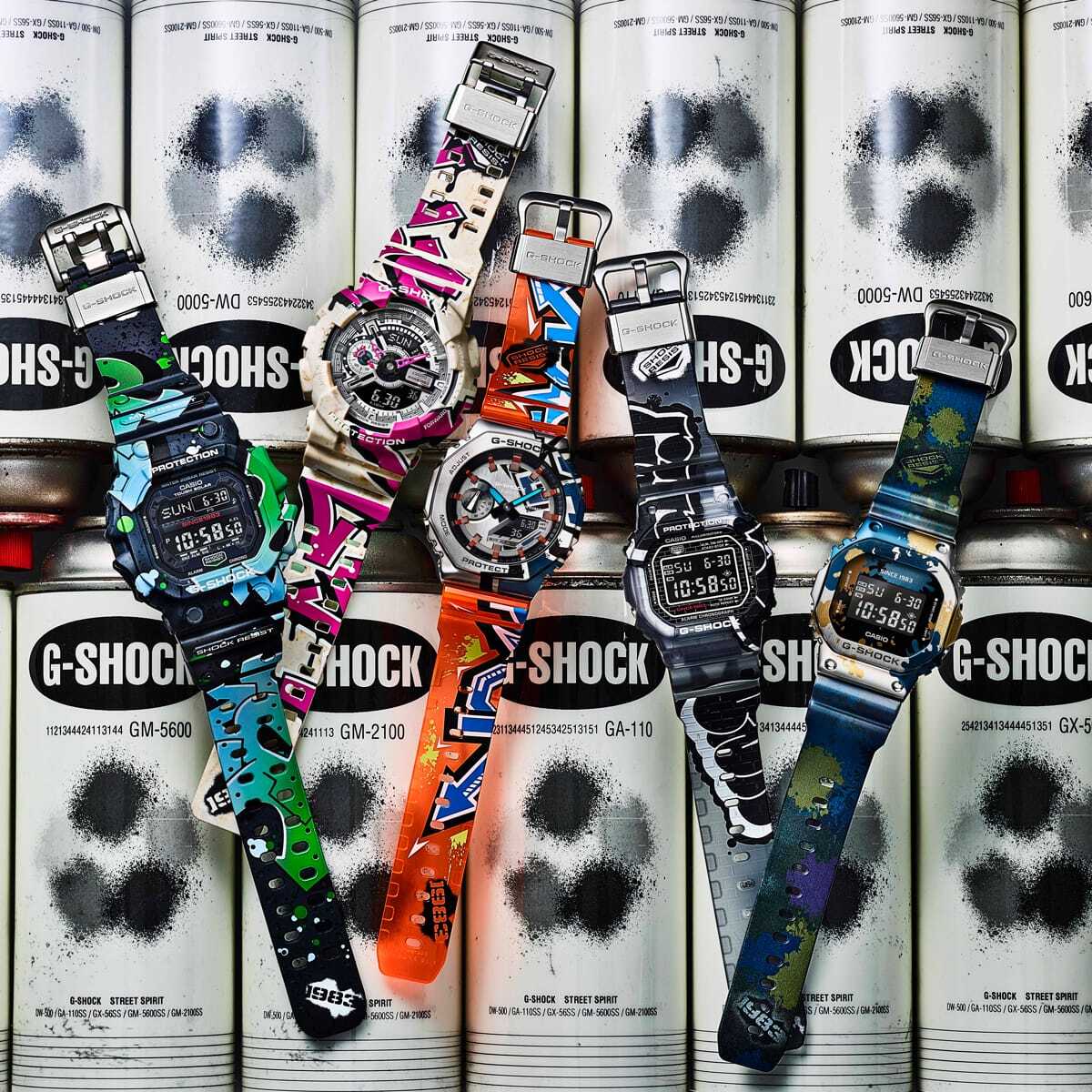 CASIO G-SHOCK GM-2100SS-1AJR Street Spirit Limited Watch Graffiti