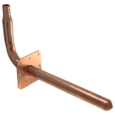 10 Pack  XFITTING Stub Out Elbow w/ Ear, 3-1/2'' x 8'', Copper, 1/2'' PEX