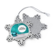 Christmas Ornaments, Christmas Gifts, Home Decor, Pewter Snowflake Ornament