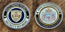 Walt Disney World Security Division Caribbean Beach Resort FL Challenge Coin