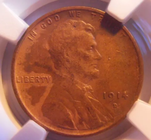 1914 D Lincoln Cent, NGC Certified VF Details   (14DN12)
