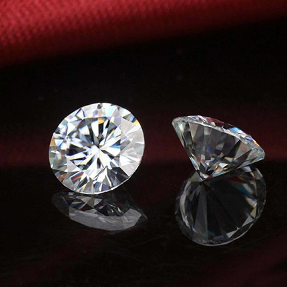 1.10Ct Certified Natural Diamond Round F Color VVS Clarity Engagement Ringstone - Image 3 of 4