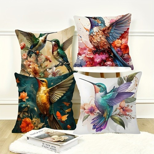 3D Hummingbird Cushion Cover