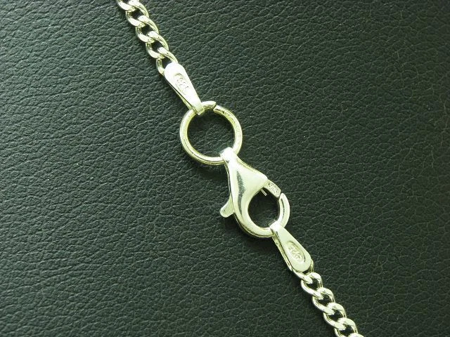 925 Argento Sterling Collana Pendente Con Cristallo Rocca Ricoperto / Vero / - Immagine 3 di 3