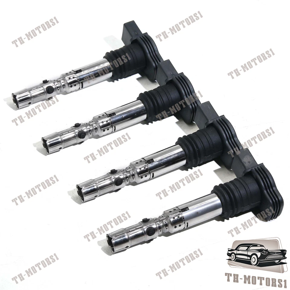 Комплект катушек зажигания 4 шт для VW Jetta Golf Passat Beetle AUDI A4 A6 TT 1,8 Т - Изображение 2 из 4