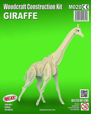 Giraffe Woodcraft Construction Kit New Animal 3D Wooden Model