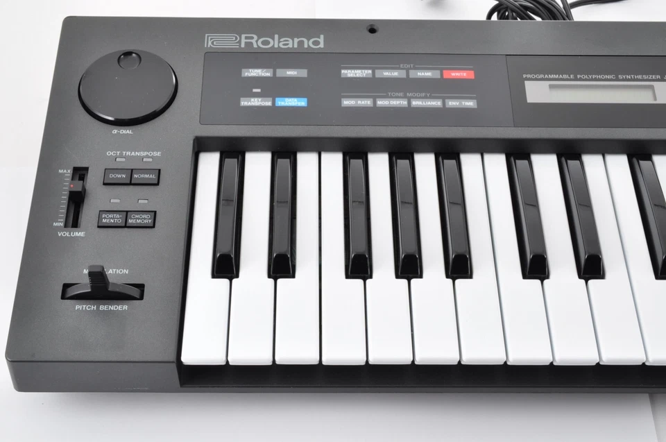 Roland Alpha Juno 1 Programmable Polyphonic Synthesizer 614670 With Transformer - Image 4 of 4