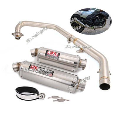 #ad Full System For Lifan KPM 200 KPT200 Exhaust Escape Muffler Tips Front Link Pipe $140.83