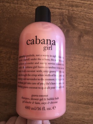 NEW Sealed Philosophy Cabana Girl 16 oz Shampoo, Shower Gel & Bubble Bath