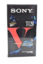 Sony T-120VB Premium Grade VHS Video Tape 6 Hours Sealed New Made USA