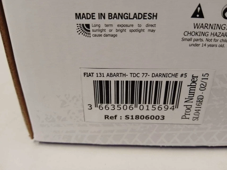 Solido Fiat 131 Abarth #5 Darniche OLIO FIAT Tour de Corse 1977 1/18 S1806003 - Immagine 2 di 2