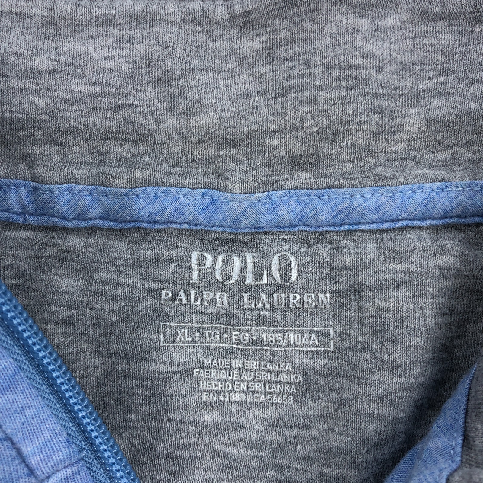 PONY Ralph Lauren Polo Performance Uomo XL Felpa 1 4 Zip