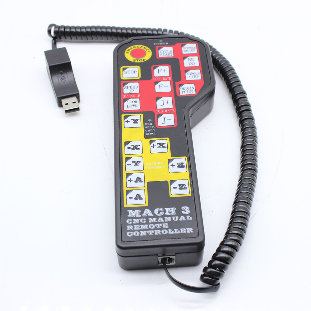 USB 3/4 Axis Pendant Handle Wheel Manual Remote Controller Fits