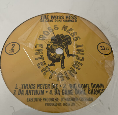 洋楽 G-Rap Woss Ness Da Game Done Changed LP THE WOSS NESS **Da Game Done Changed** Lp (Sealed) 1997 Woss