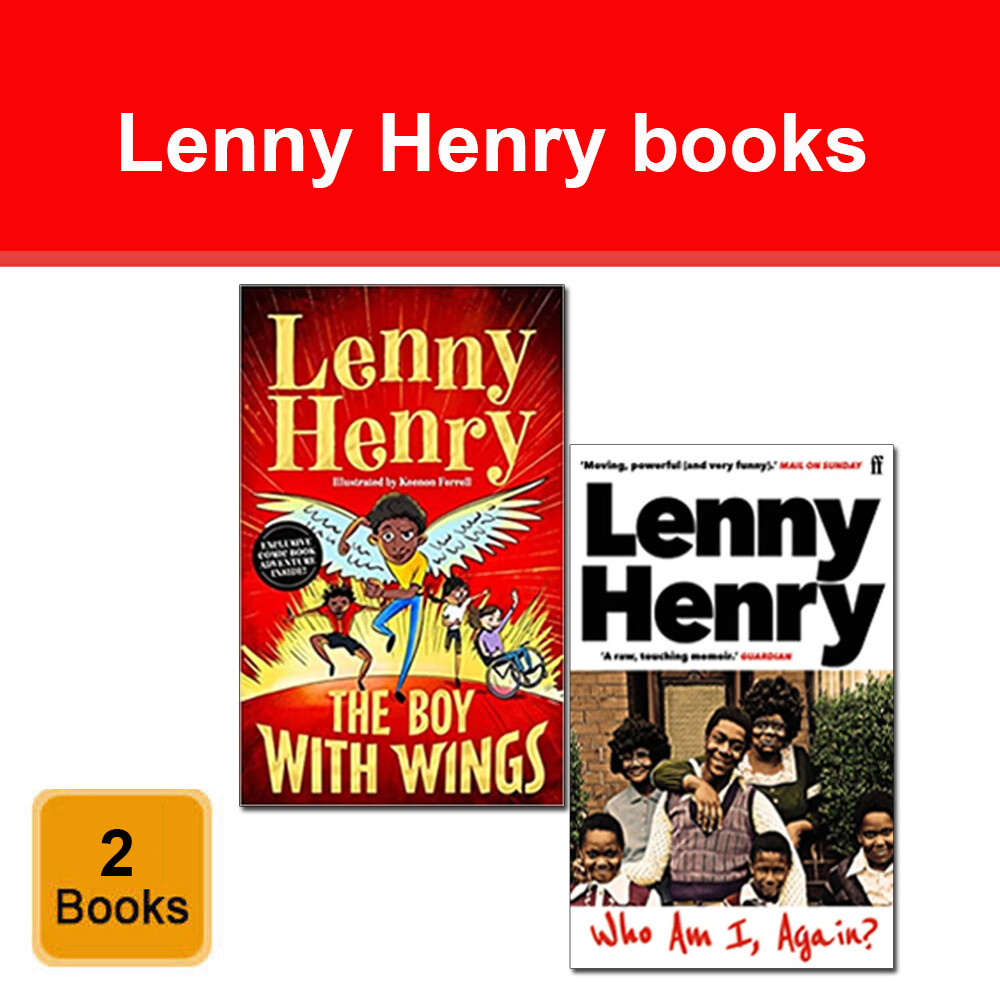 Lenny Henry 2 Books Collection Set Boy With Wings, Who am I again Paperback NEW