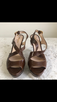 prada sandals brown