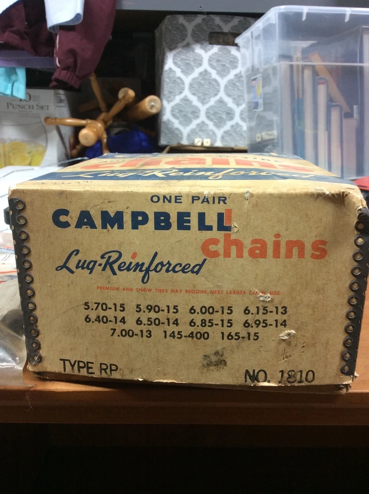 Cadenas de neumáticos antiguas para VW SAAB Volvo 93 95 96 122 544 P1800 Beetle Bus Foto 2 de 3