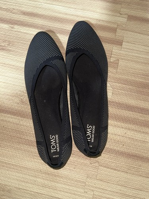 #ad #ad Toms Jutti Neat Black Knit Flat 12 Women’s Slip On $33.50