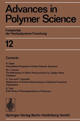 H. -J. Cantow (u. a.) | Advances in Polymer Science | Taschenbuch | Englisch