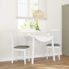 Esszimmerstühle mit Kissen 2 Stk. Massivholz Gummibaum Küchenstuhl Stuhl vidaXL