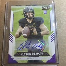 Panini Score Peyton Ramsey #374 Northwestern Wildcats Rookie Autograph