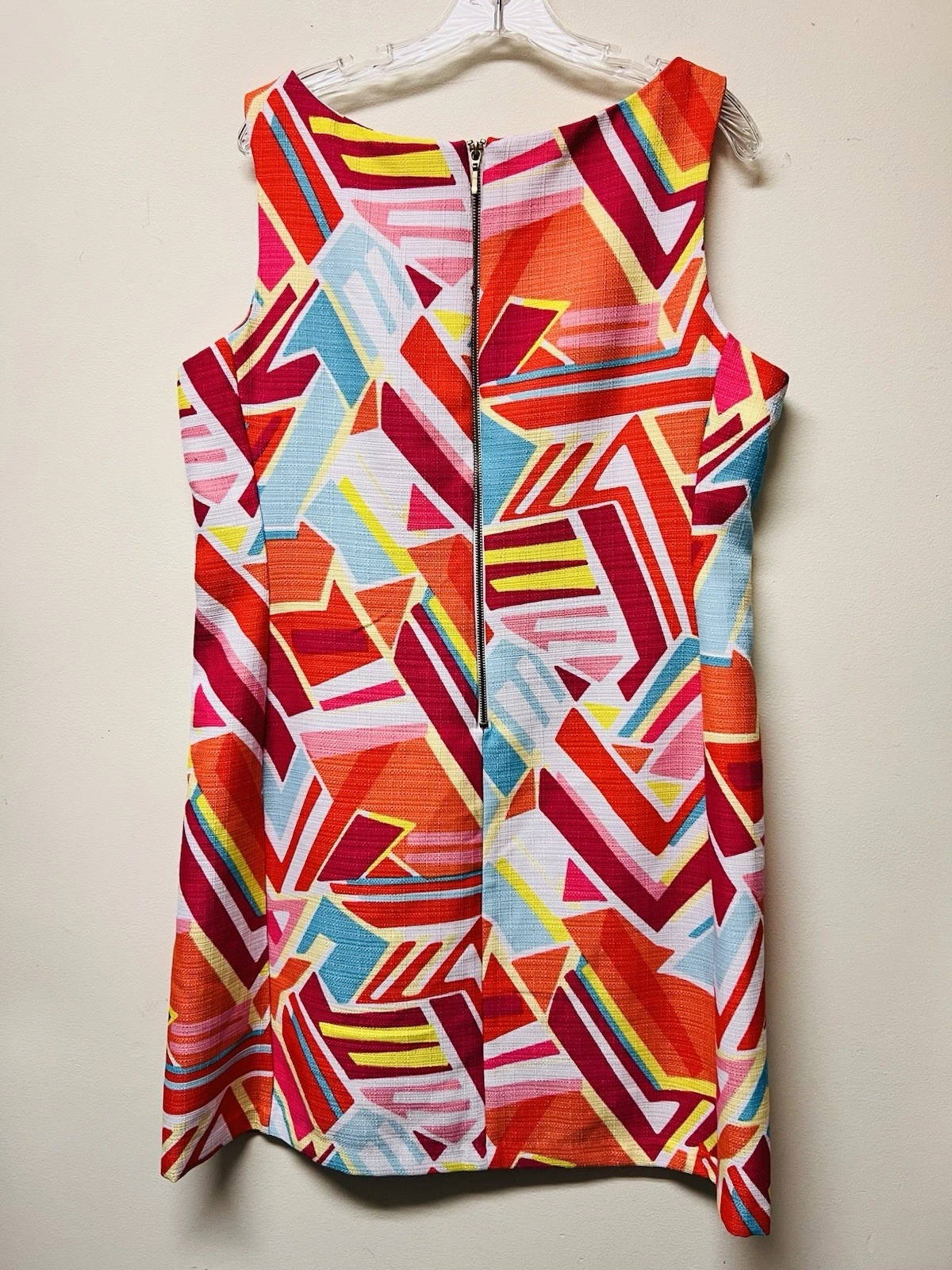 VETEMENTS Abito tubino donna Ronni Nicole RN Studio 16 senza maniche multicolore zip posteriore