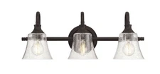 Park Harbor Milldale 3-Light Vanity Light Oil Rubbed Bronze Finish NEW